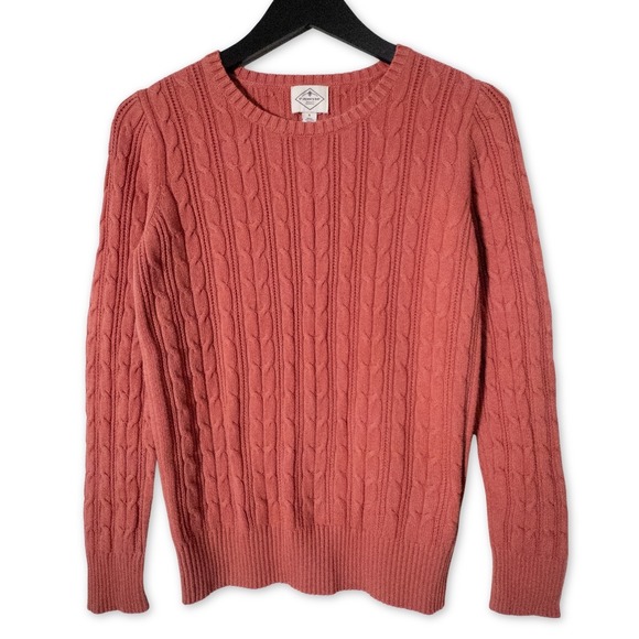 St. John's Bay Sweaters - St Johns Bay Cable Knit Sweater Womens Small‎ Fall Color Cotton Nylon Crewneck